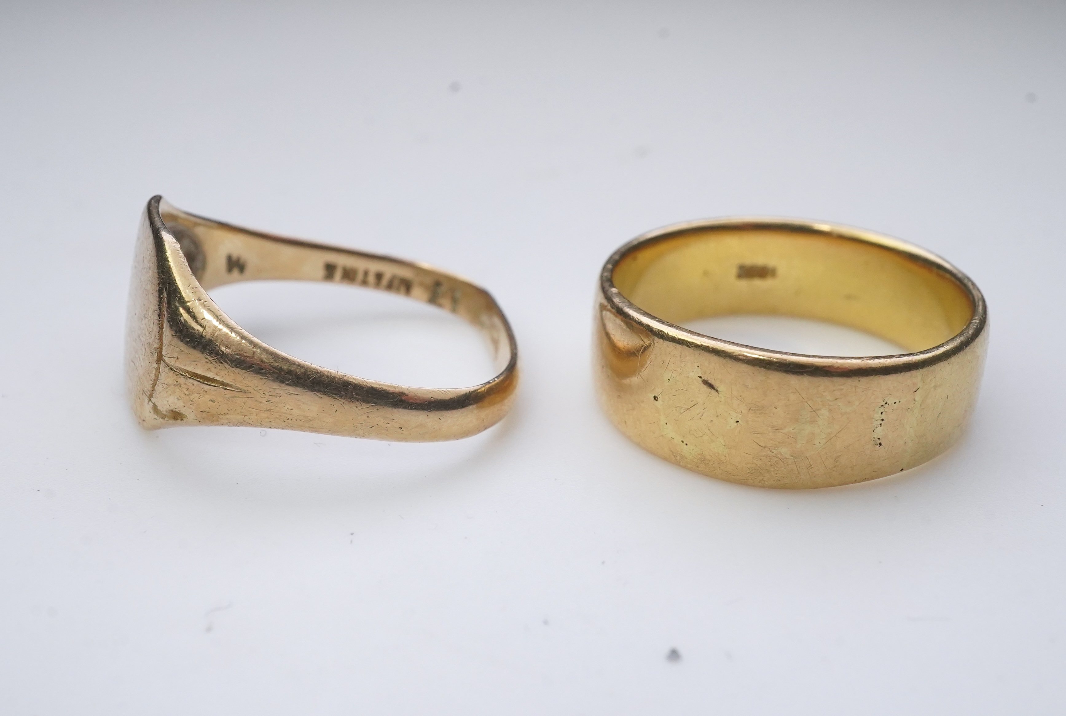 Two gold rings